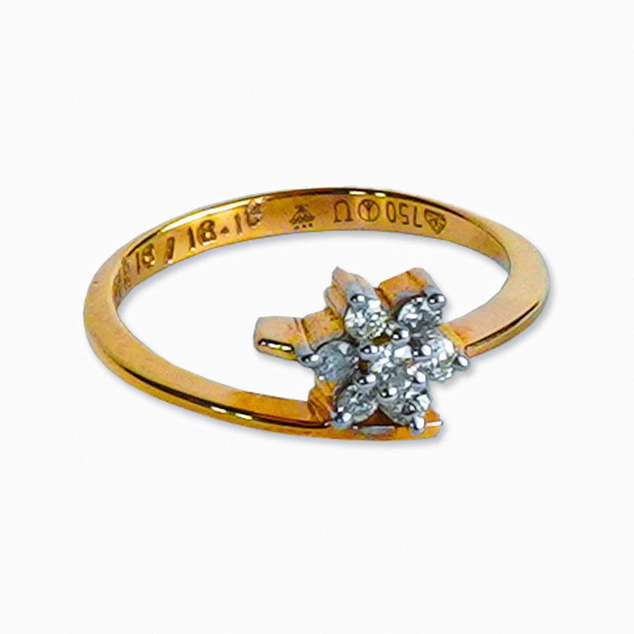 Diamond Marquise Promise Ring 10K Gold
