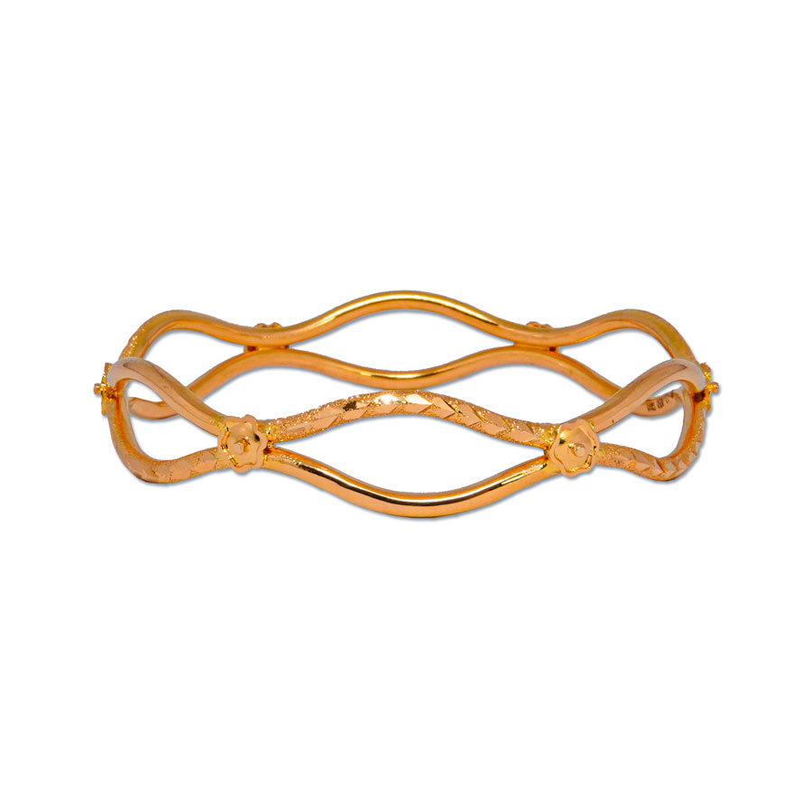 Indian 22K Gold Plated 1 Pcs openable Bangles Noa Bracelets 2.6 Set ja681 |  eBay