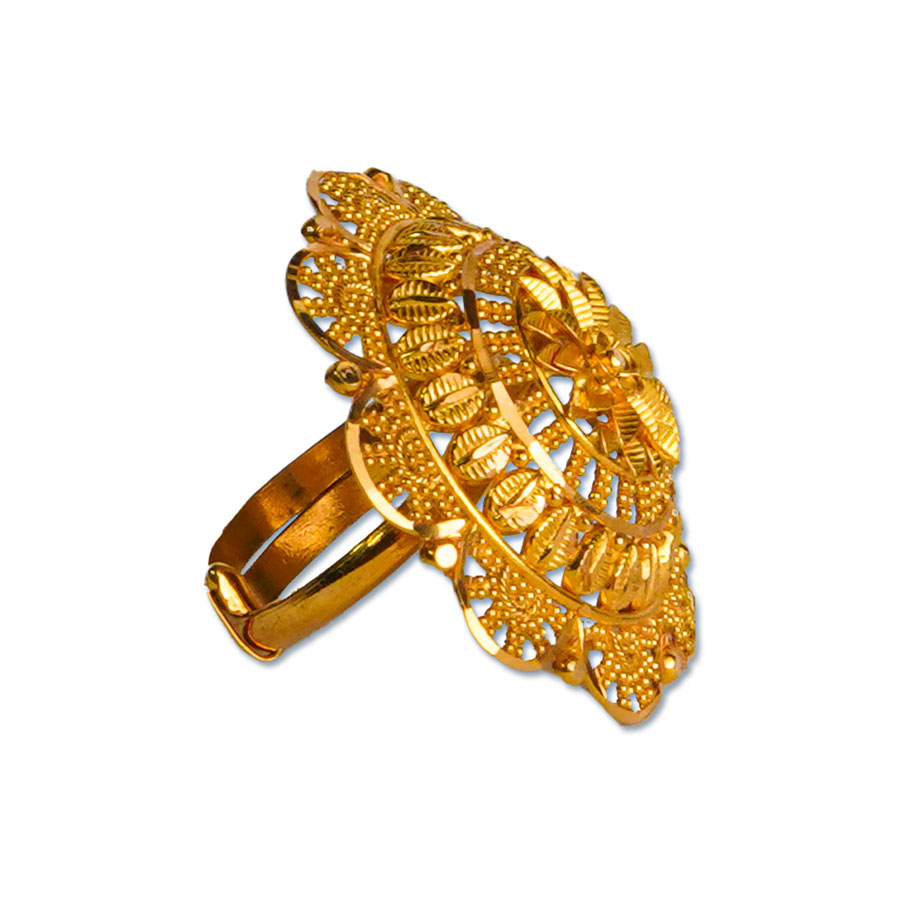 Profuzon Traditional Gold Plated Finger Ring For Women, Weight: 15 Gm at Rs  99/piece in Surat