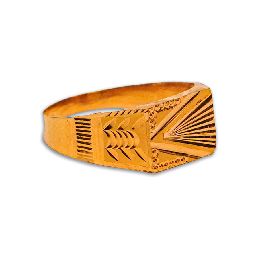 Senco Yellow gold 22k yellow gold hand made ring ggr002124669, Size: 26 at  Rs 27312/piece in Kolkata